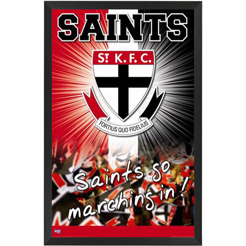 AFL St Kilda Logo Poster Framed