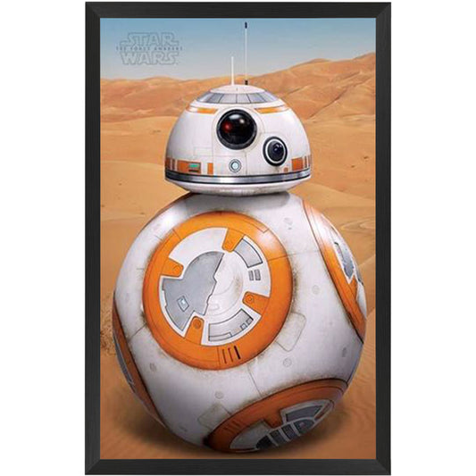 BB-8 Star Wars Poster Framed