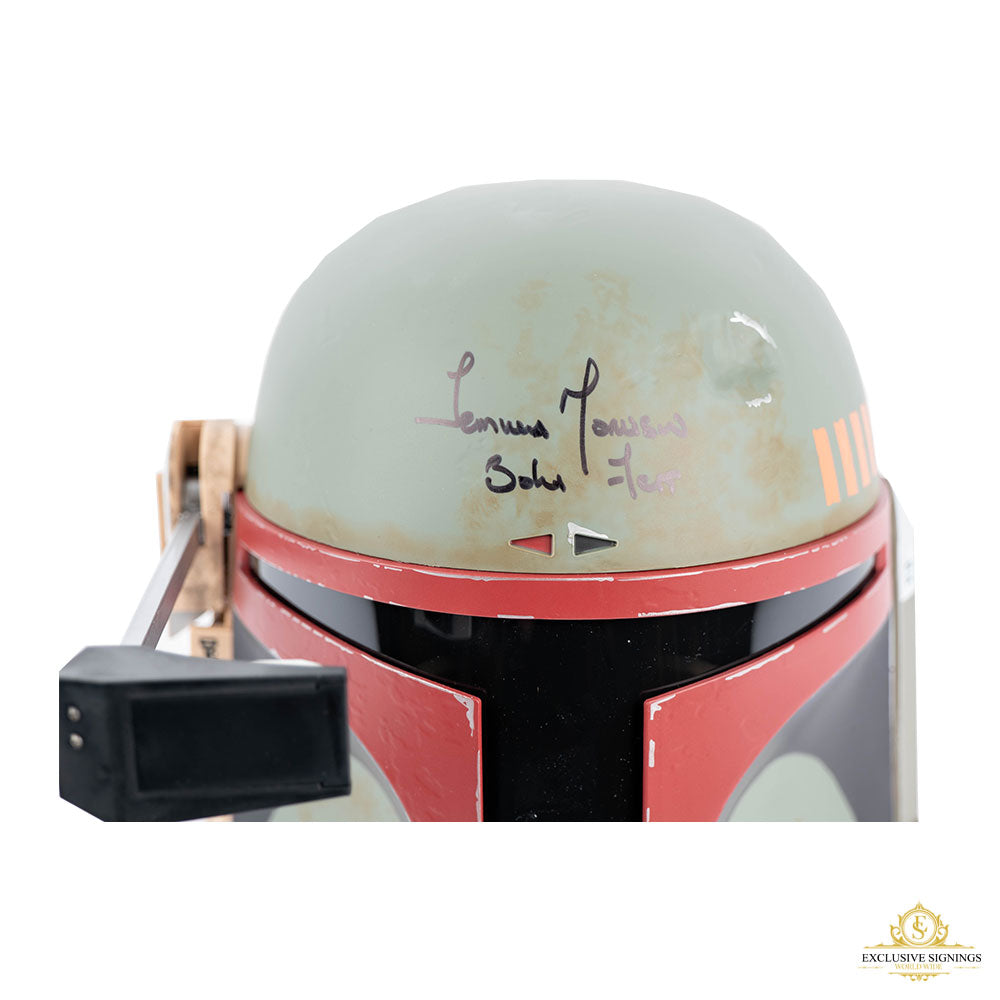 The Book Of Boba Fett Temuera Morrison Signed Boba Fett Helmet