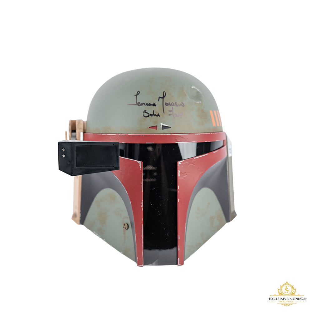 The Book Of Boba Fett Temuera Morrison Signed Boba Fett Helmet