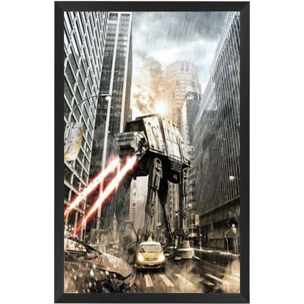 Star Wars Manhat Atan Poster Framed