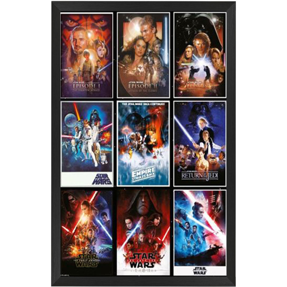 Star Wars Skywalker Saga Poster Framed