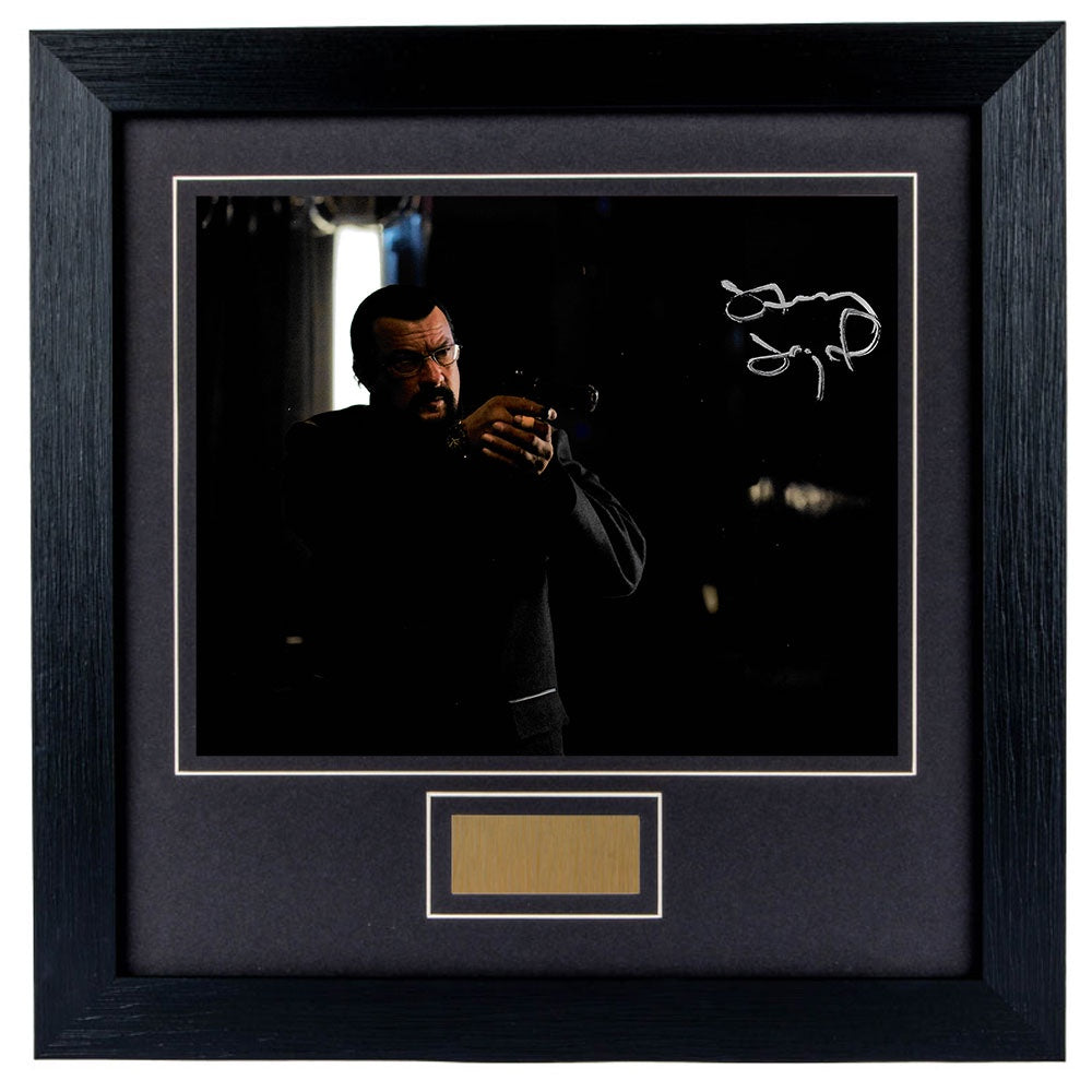 Steven Seagal Absolution Personally Signed 8 x 10  Photo Framed