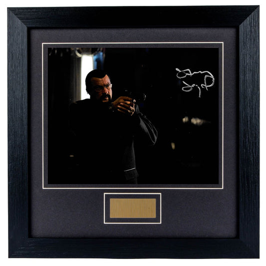 Steven Seagal Absolution Personally Signed 8 x 10  Photo Framed
