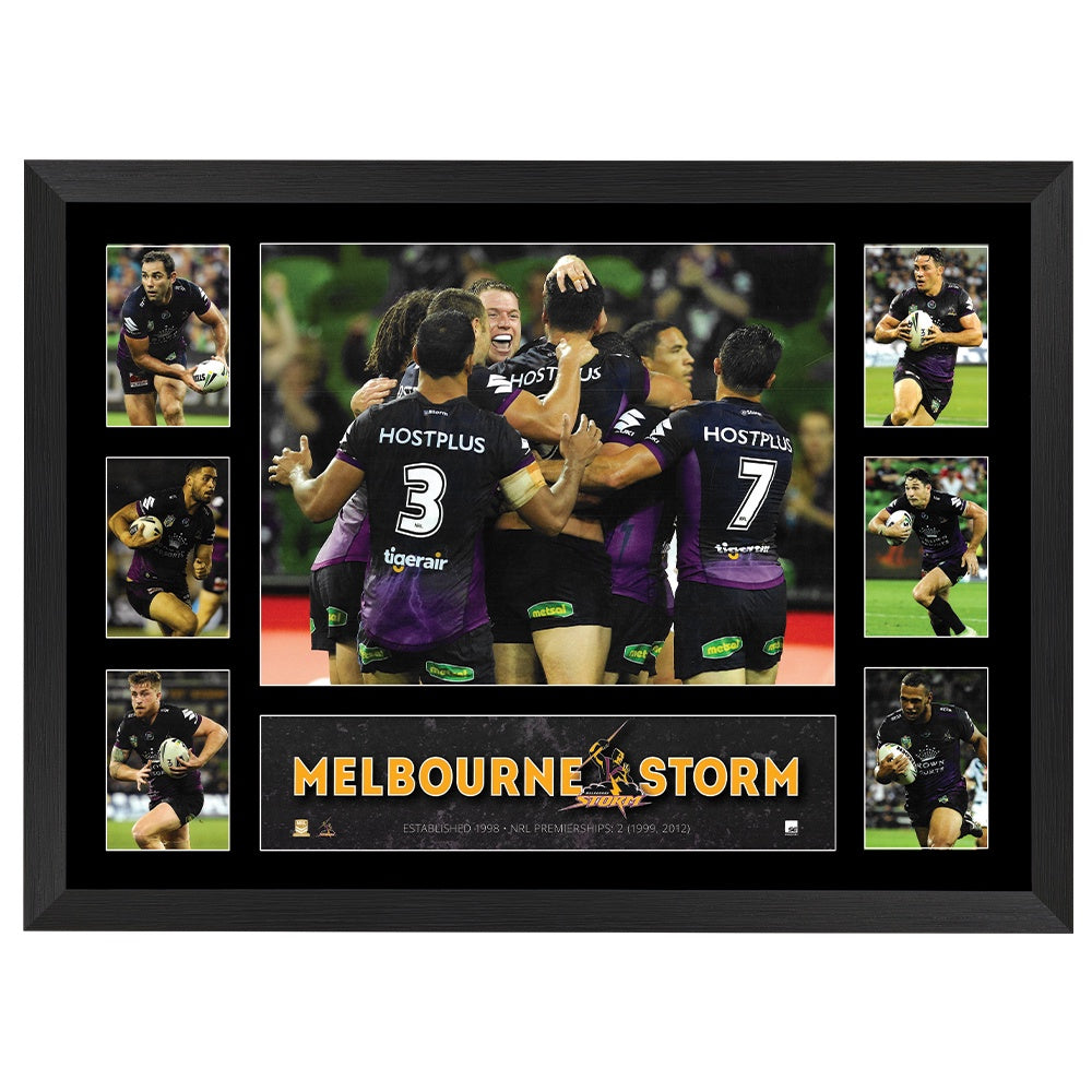 Melbourne Storm Commemorative Tribute Print Framed