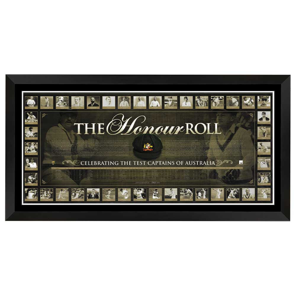 Australian Cricket The Honour Roll Limited Edition Frame Print
