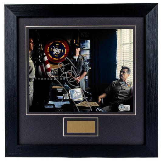Tom Skerritt Personally Signed Top Gun V1 8 x 10 Photograph Framed