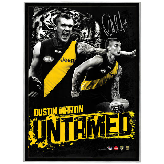 Richmond Tigers Dustin Martin Untamed Facsimile Print Framed