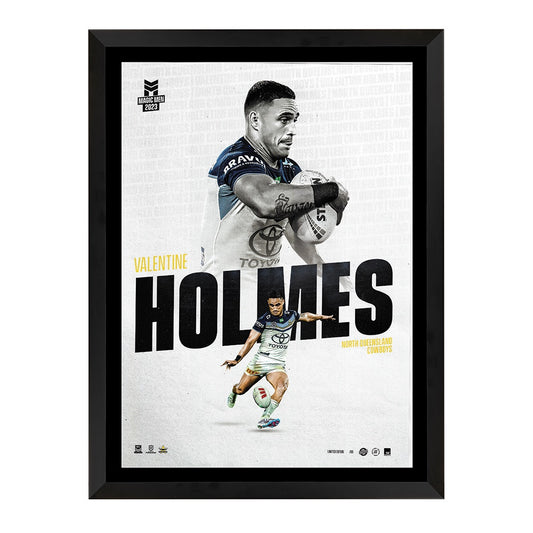 North Qld Cowboys Valentine Holmes Collectors Edition Print Framed