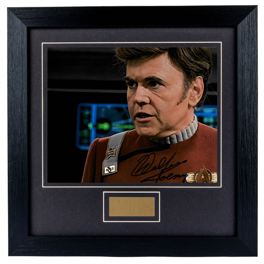 Walter Koenig Personally Signed Star Trek V5 8 x 10 Photograph Framed