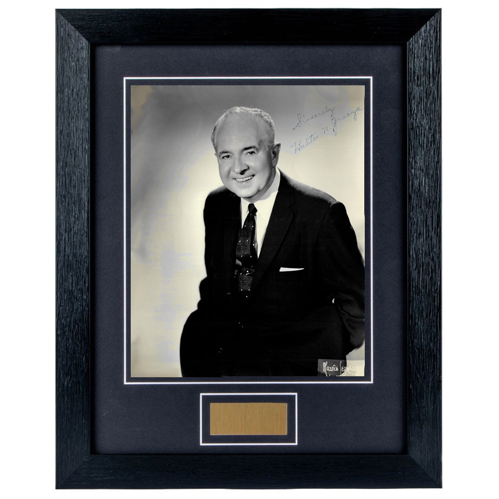 Walter N Greaza Personally Signed Portrait 8 x 10 Photograph Framed