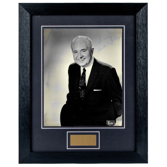 Walter N Greaza Personally Signed Portrait 8 x 10 Photograph Framed