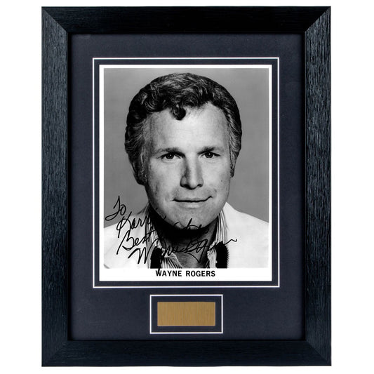 Wayne Rogers Personally Signed Personalised  8 x 10 Photograph Framed