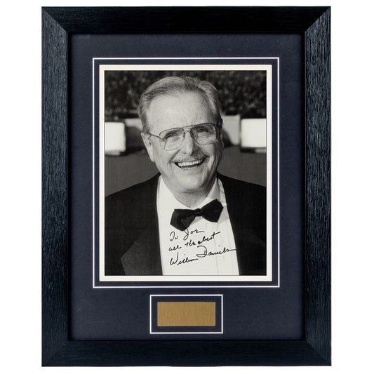 William Daniels Personally Signed Kitt Knight Rider Personalised 8 x 10 Photograph Framed