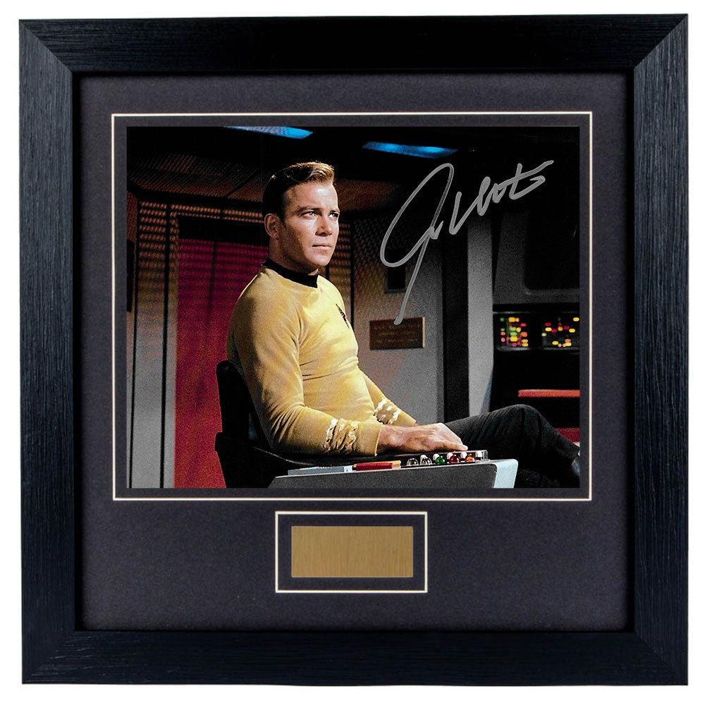 William Shatner  Personally Signed Star Trek V1 8 x 10 Photograph Framed