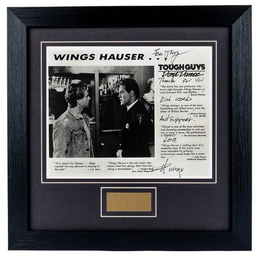 Wings Hauser Personally Signed Tough Guys 8 x 10 Photograph Framed