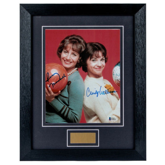 Penny Marshall and Cindy Williams Laverne and Shirley Signed Framed Photo BAS