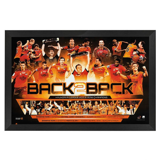 Brisbane Roar Back 2 Back Print Framed