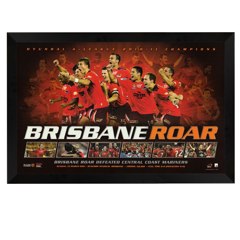 Brisbane Roar 2010/2011 Champions Framed 1