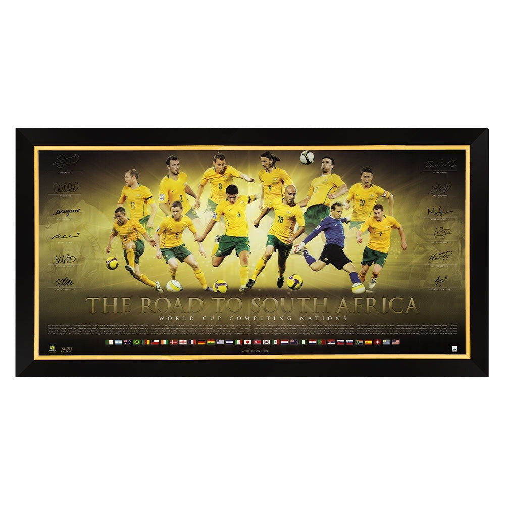 Socceroos Road To South Africa Facsimile Framed