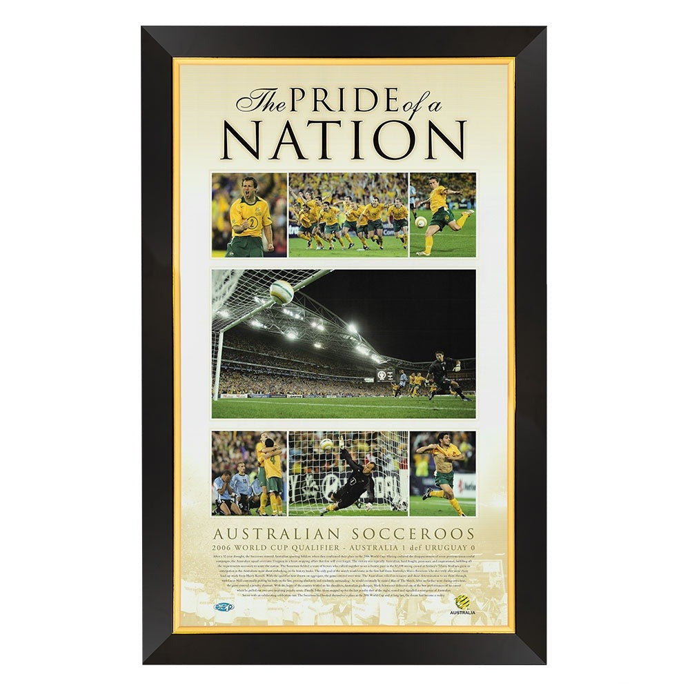Socceroos Pride Of A Nation Framed