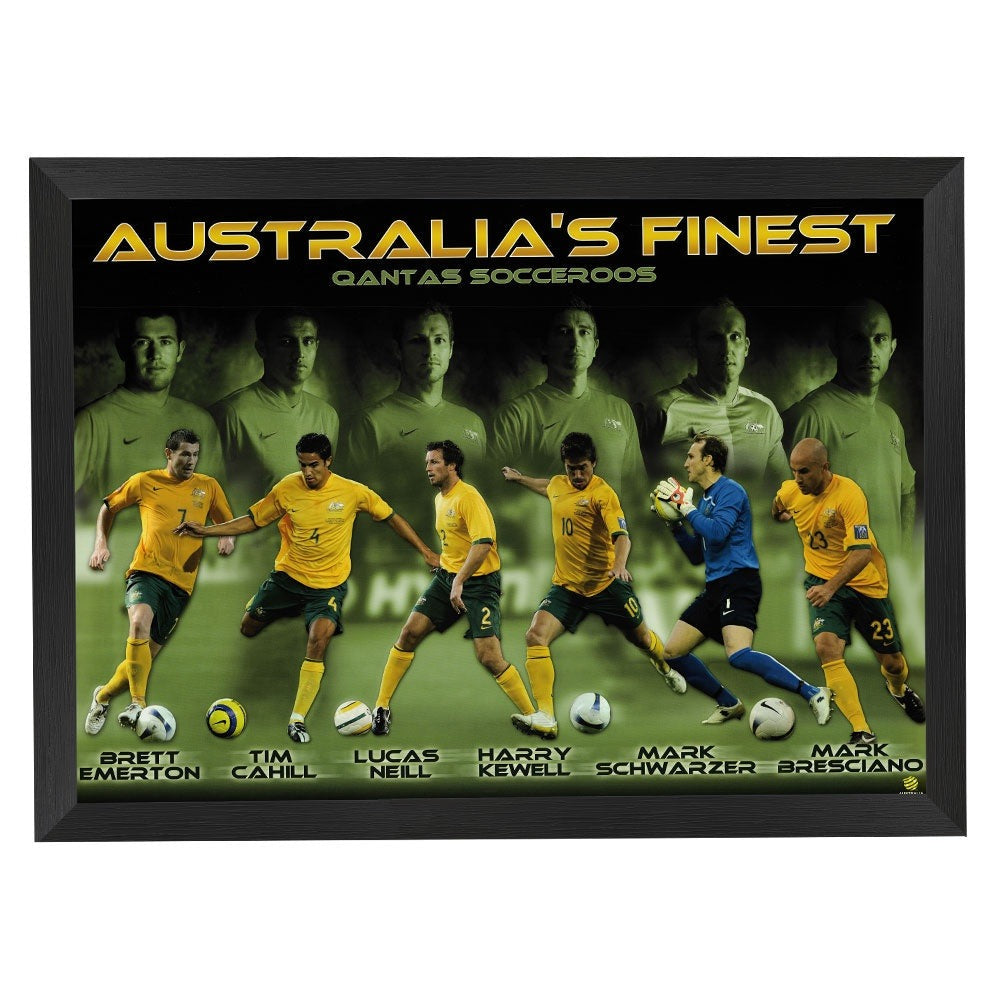Australias Finest Socceroos Print Framed