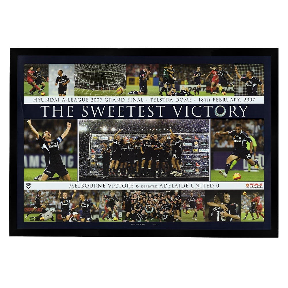 Melbourne Victory 2007 Sweetest Victory Framed