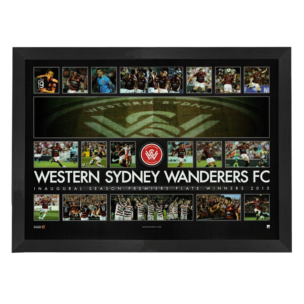 Western Sydney Wanderers 2013 Premiers Framed