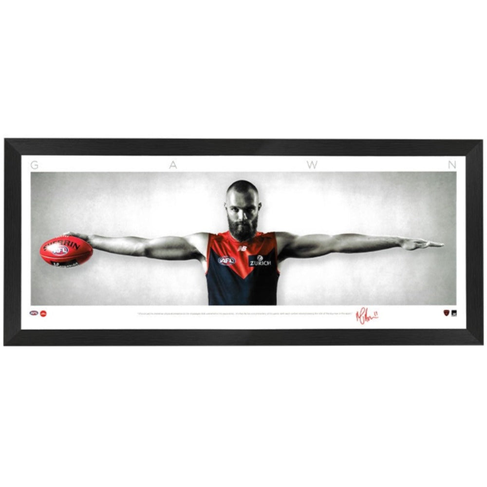 Melbourne Demons Max Gawn Facsimile Mini Wings  Framed