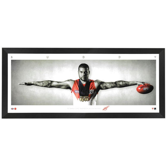 Sydney Swans - Buddy Franklin Mini Wings Framed