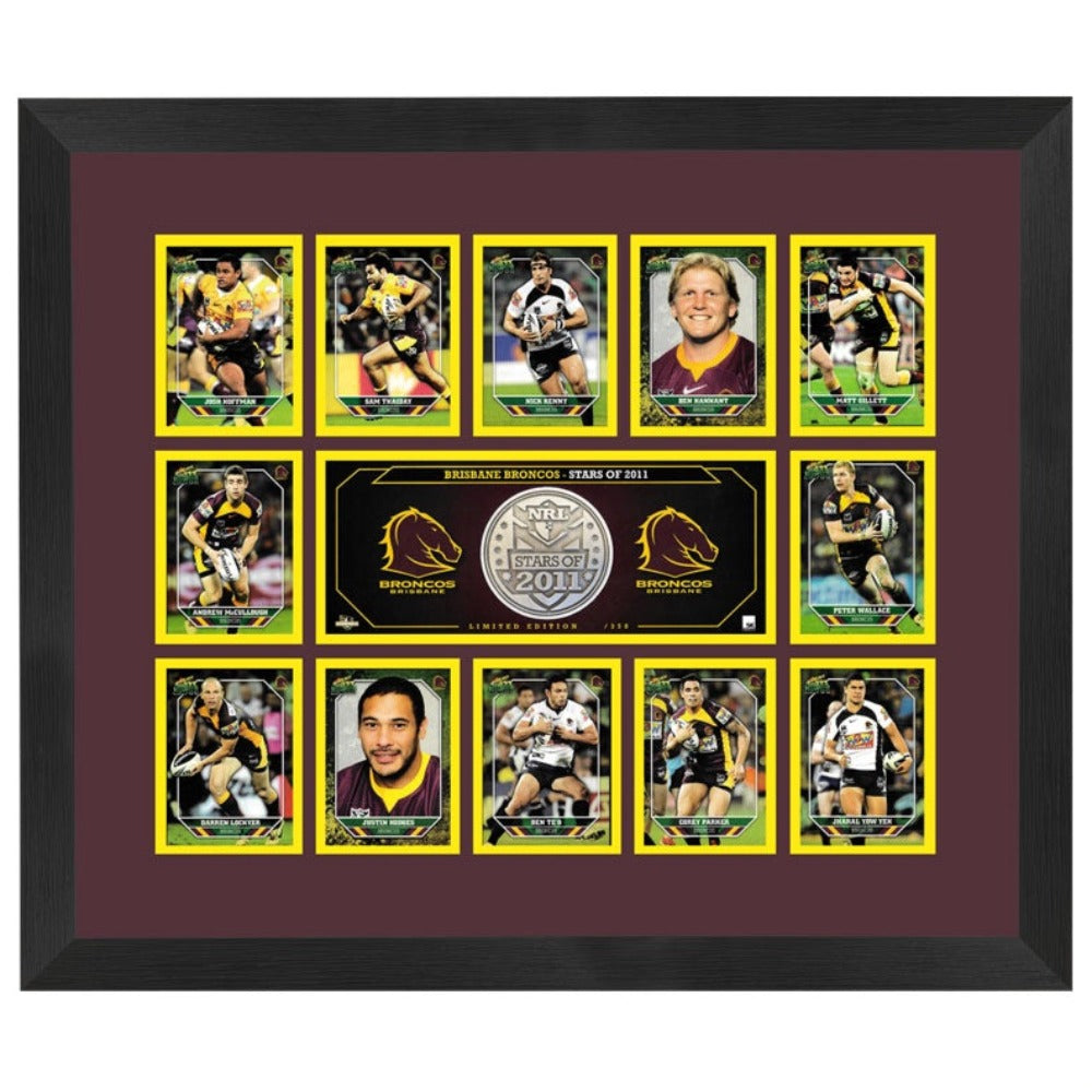 Brisbane Broncos Stars of 2011 Framed