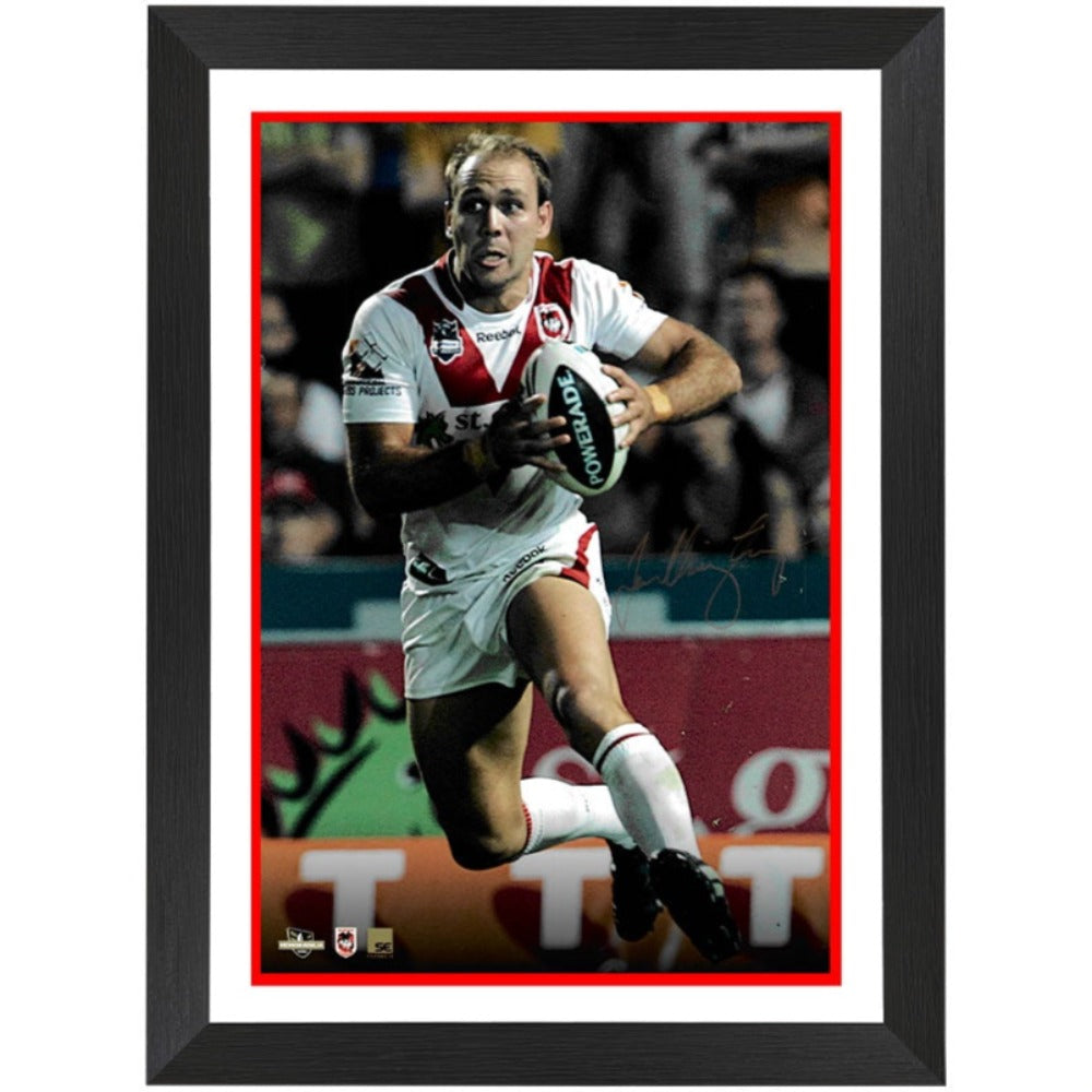 St George Dragons Jason Nightingale Signed Star Shots Framed