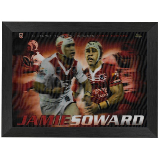 St George Dragons Jamie Soward Lenticular Framed