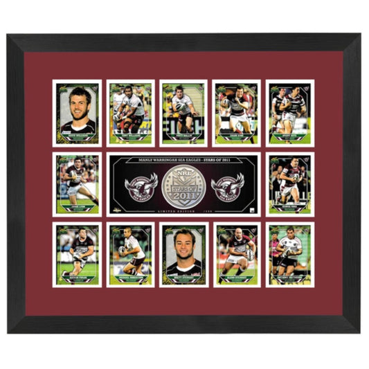 Manly Sea Eagles Stars Of 2011 Print Framed