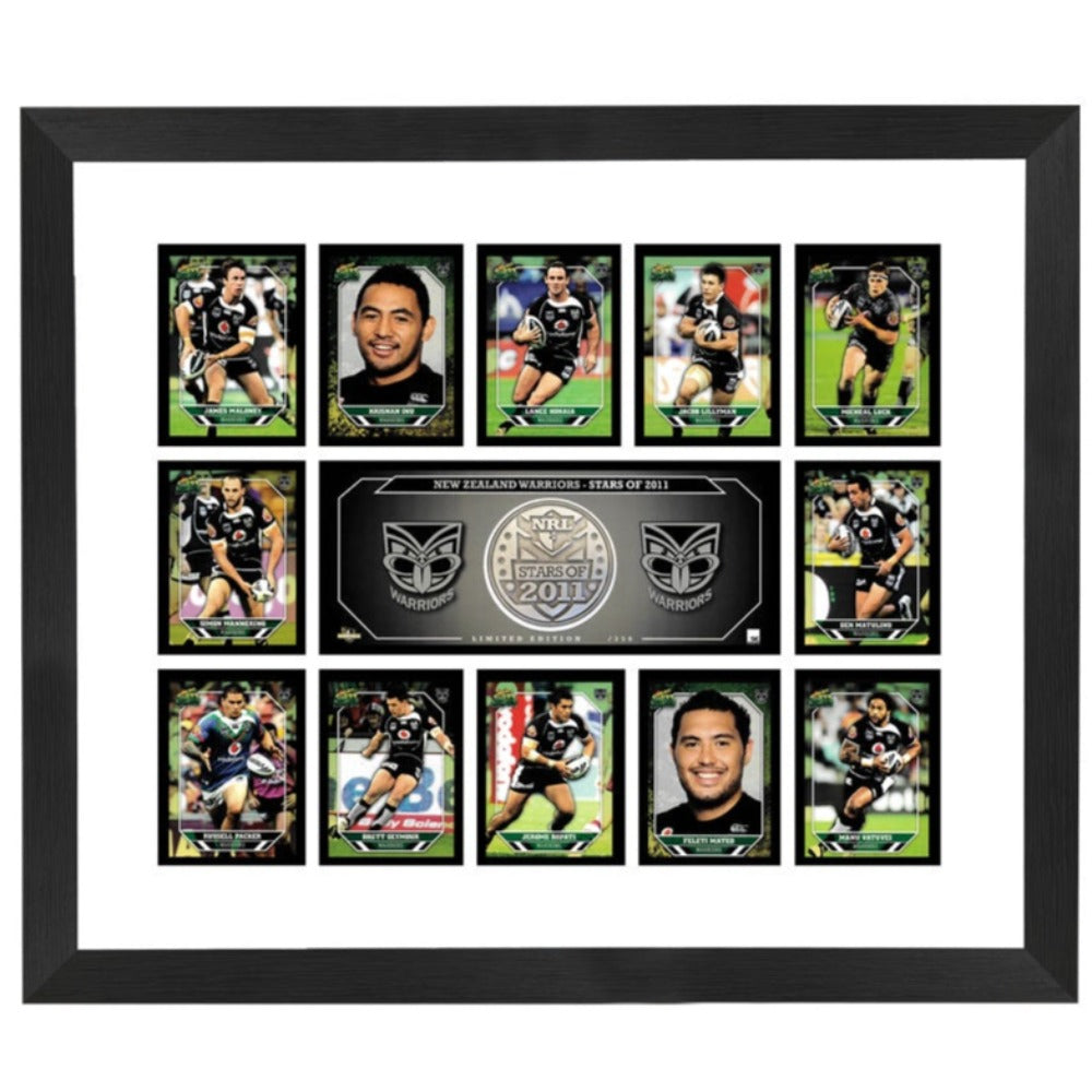 New Zealand Warriors Stars of 2011 Framed