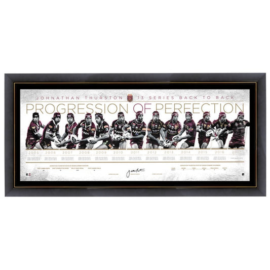 QLD Thurston Signed Progression Of Perfection Framed