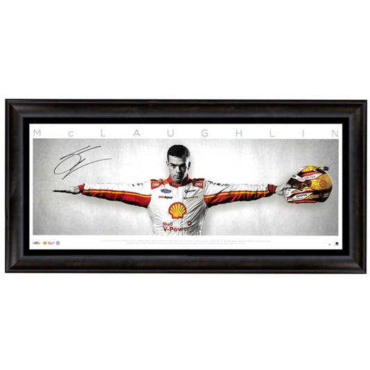 Scott McLaughlin Signed Large Wings Print Framed