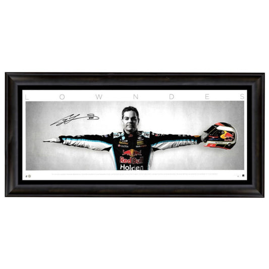 Craig Lowndes Signed large Wings Print Framed