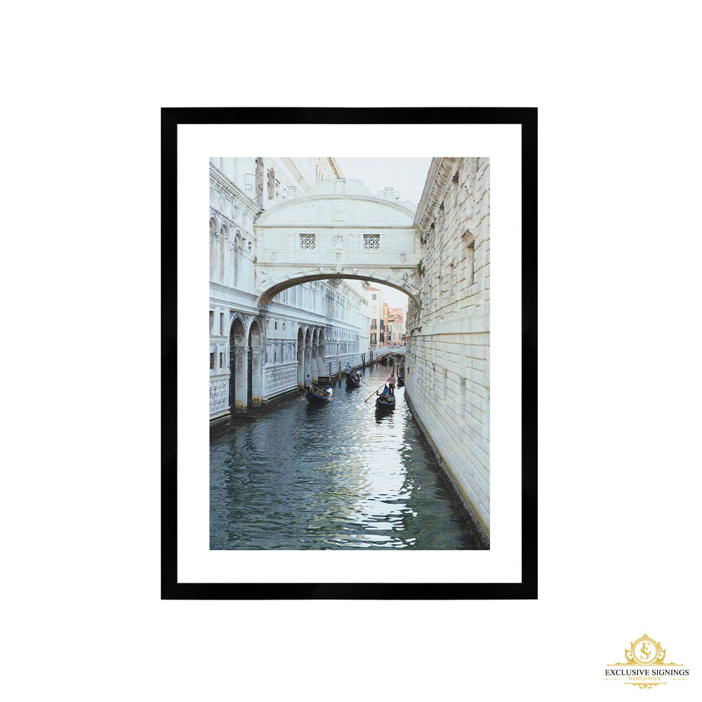 Venice Canal White Print