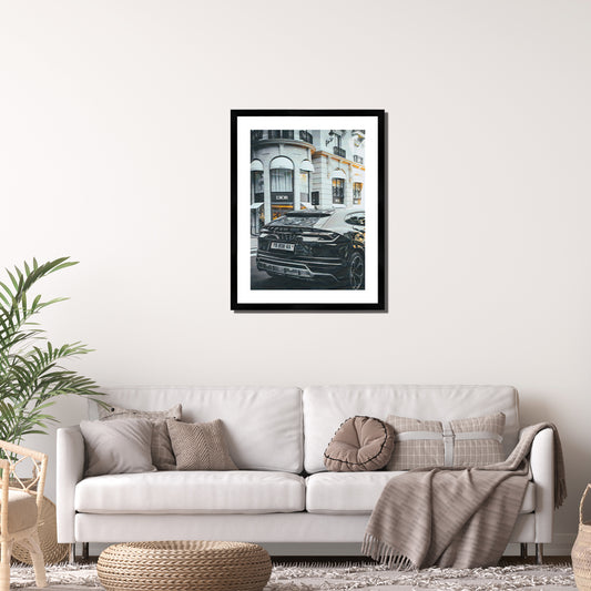 Dior Lamborghini Print Black Framed