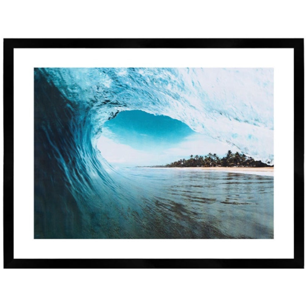 Green Room Print Large Black Framed