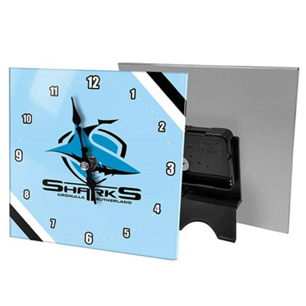 SHARKS MINI GLASS CLOCK