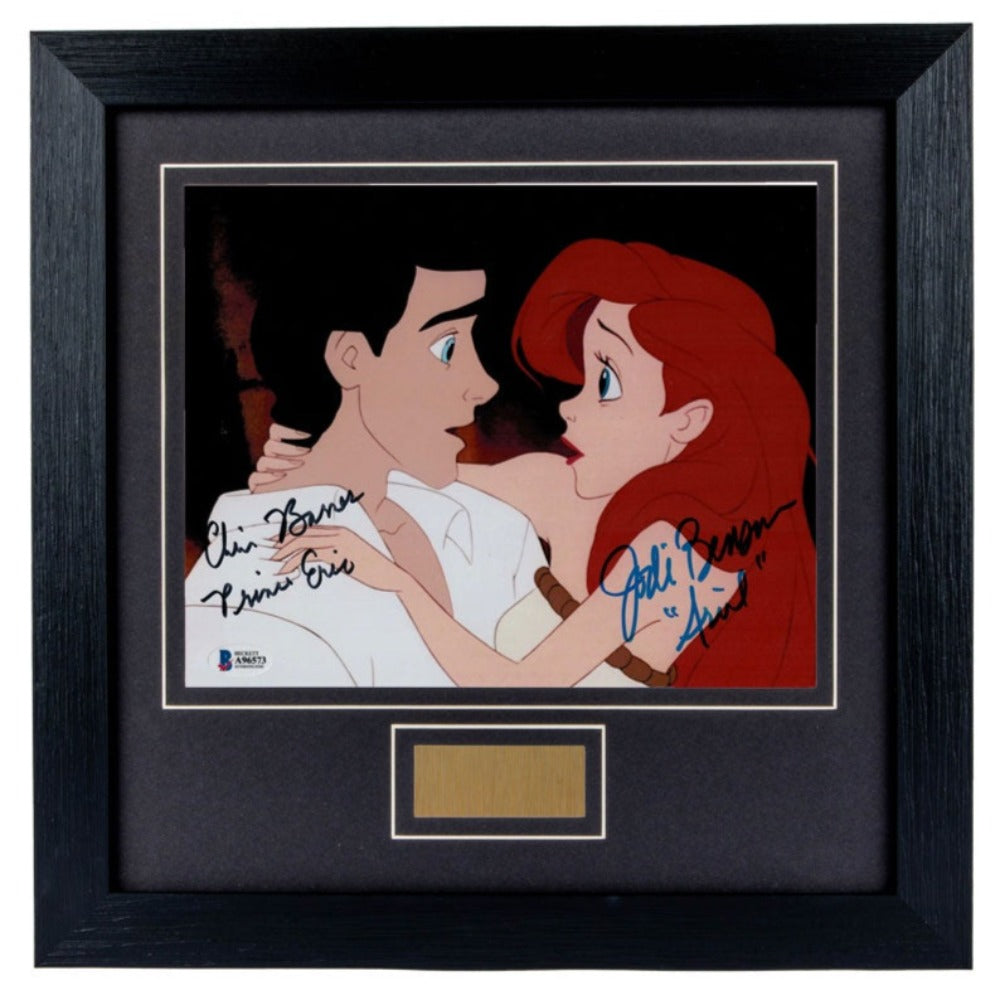 Christopher Barnes and Jodi Benson The Little Mermaid Signed Framed Photo 1 BAS