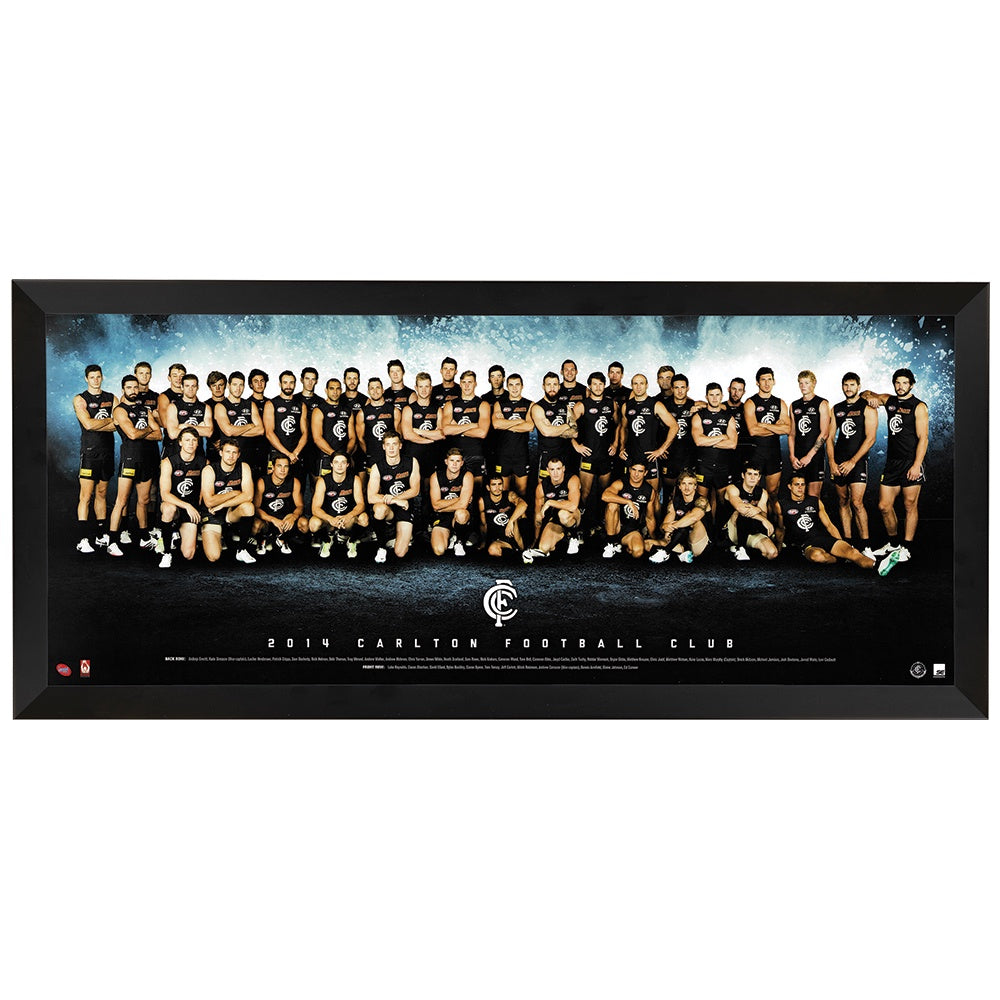Carlton Blues - 2014 Team Poster Framed