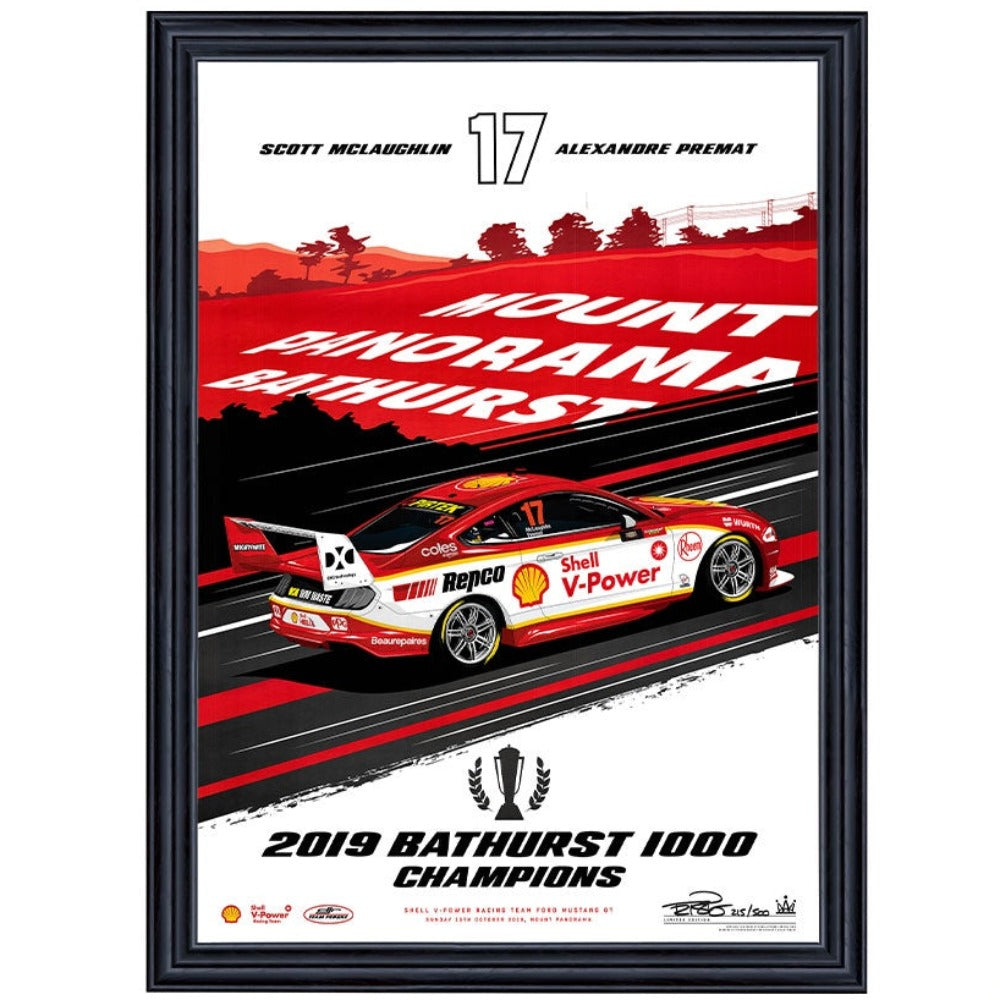 2019 Scott McLaughlin Champion Print Framed