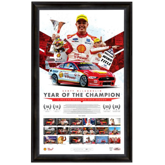 Scott McLaughlin 2019 Year of the Champion Print Framed