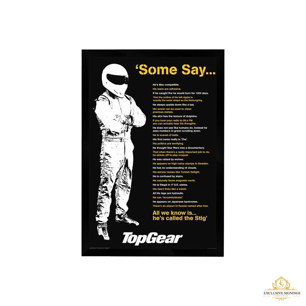 Top Gear The Stig Poster Frames