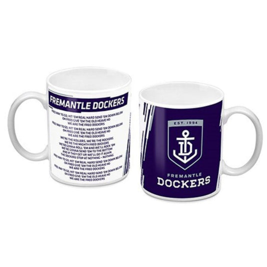 Fremantle Dockers Logo and Song Mug