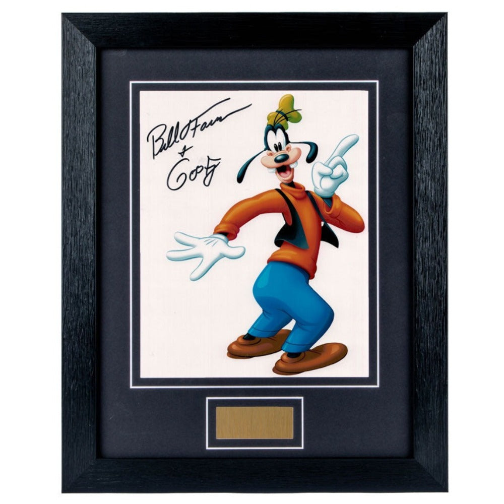 Bill Farmer Goofy signed framed photo 2