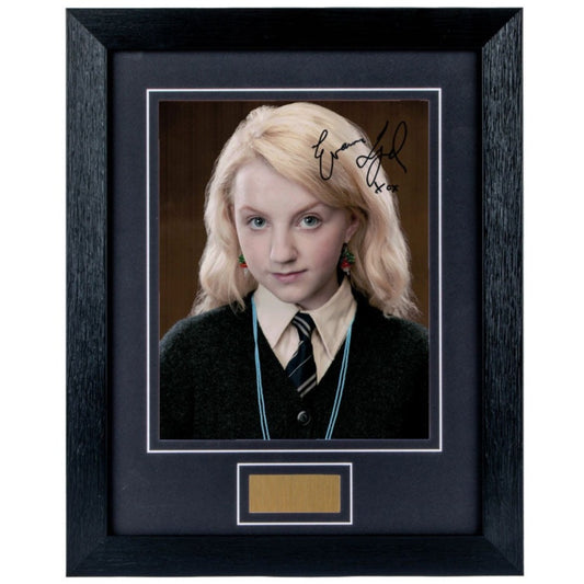 Evanna Lynch Harry Potter Signed Framed Photo